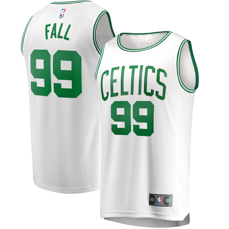 Men's Boston Celtics Tacko Fall #99 2019-20 Fanatics Branded Replica Fast Break Association Edition White Jersey 2401JYWS